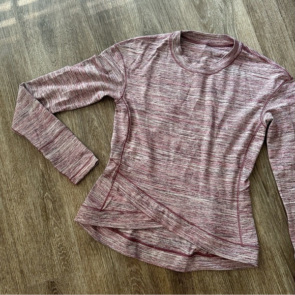 Lululemon Close to Crossing Long Sleeve Rulu Space Dye Camo Plumful Smoky Blush - Picture 9 of 13